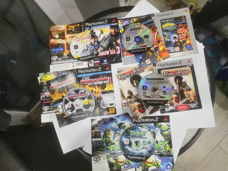 Лицензионные игры PS2 Rainbow Six 3, Crash Bandicute, Prince of Persia, Cars и др.