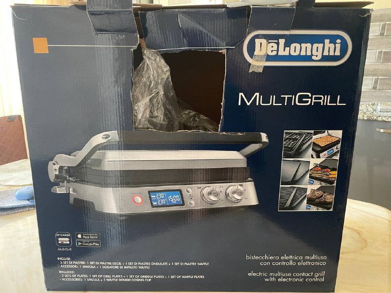 электрогриль DeLonghi с 6 съемными панелями 4