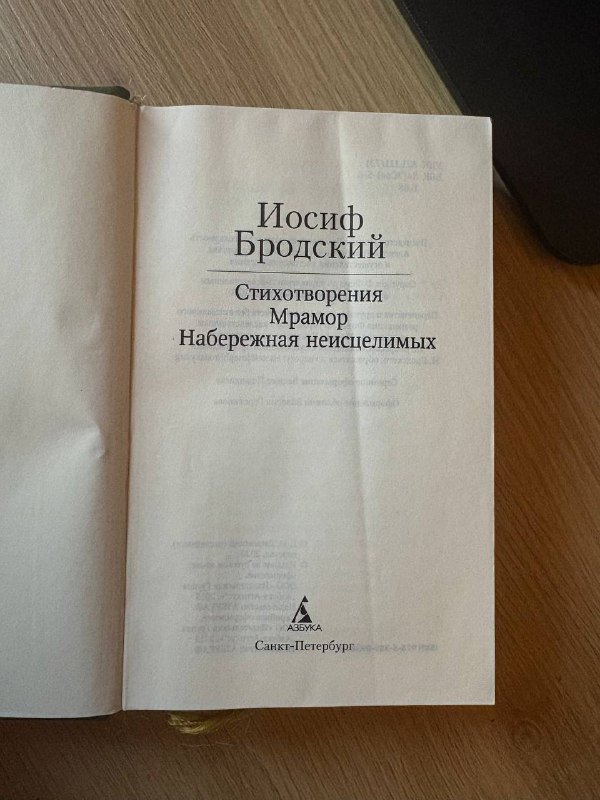 Иосиф Бродский Стихотворения Мрамор Набережная неисцелимых