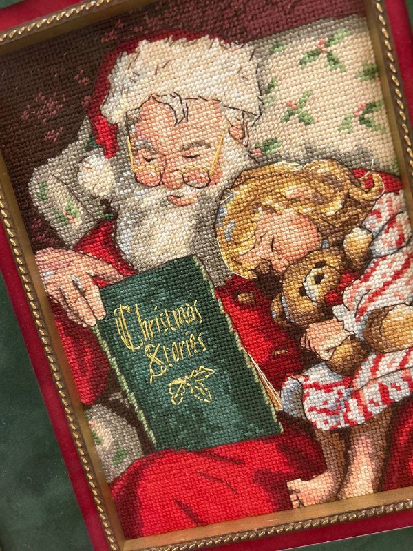 Вышивка Dimensions Рождественские истории в багете 4