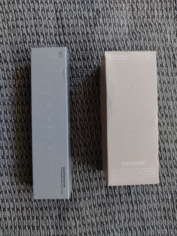 Энзимная пудра и очищающая маска для лица the act