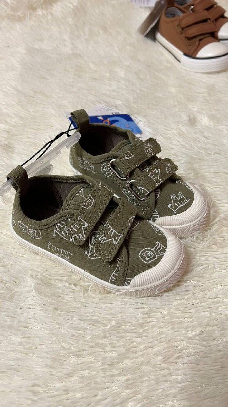 Детские кеды новые коричневые и зеленые 6