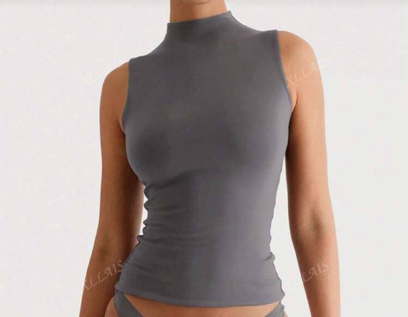 Серая женская майка размер S