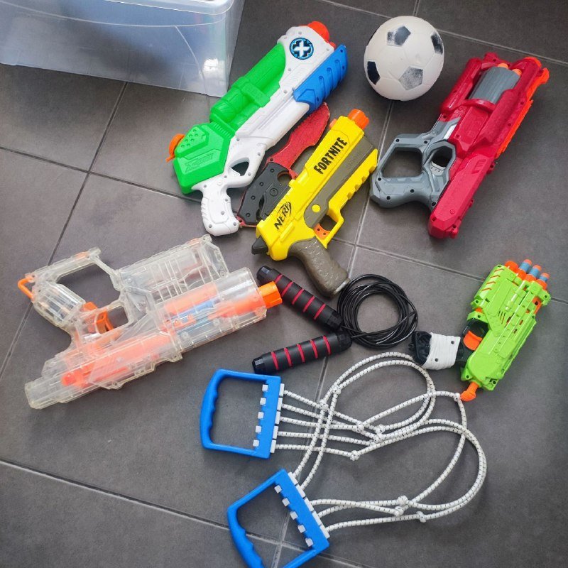 Нерф, эспандер детский, скакалка