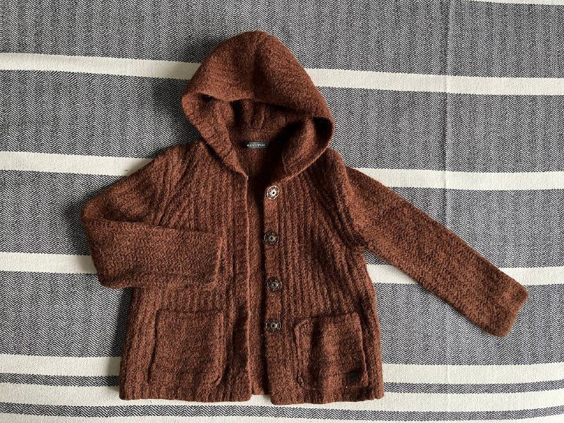 Детский шерстяной свитер с капюшоном Marc O’Polo