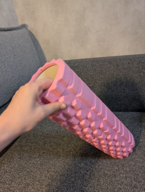 Коврик для йоги с дефектом, массажный ролл, гантели 2кг 2