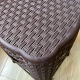 Табурет пластиковый под ротанг 2