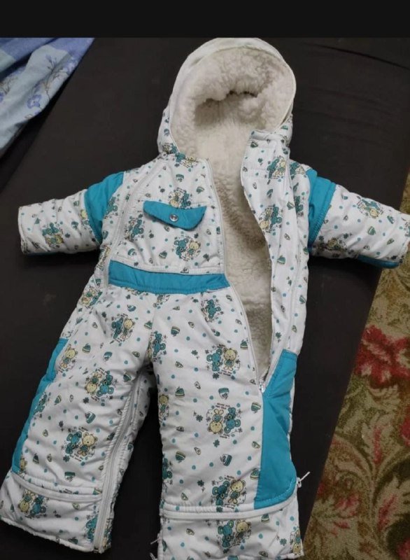 Детский комбинезон-трансформер конверт с сапожками и варежками 6