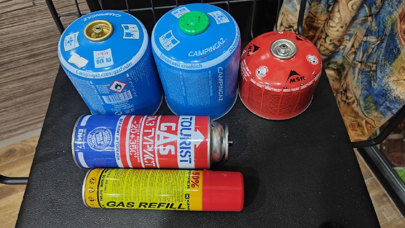 Туристический газ в баллонах Campingaz, MSR, Турист, Kemper Gas Refill