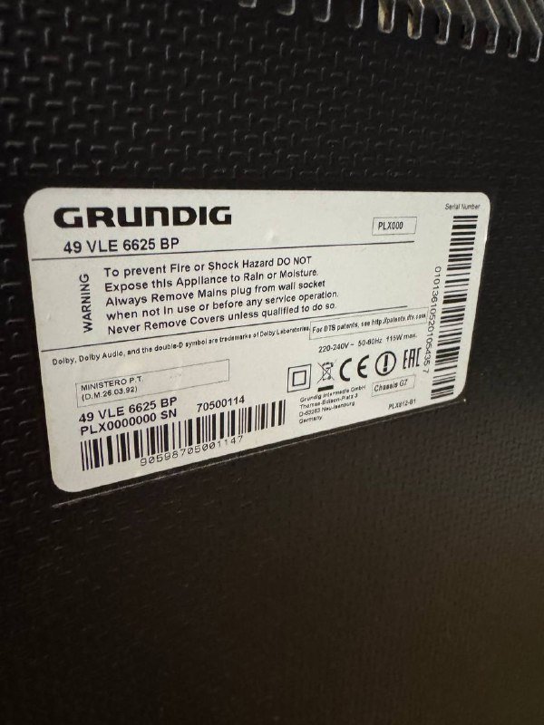 Телевизор GRUNDIG 49 VLE 6625 BP 49 дюймов 2