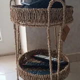 Подставка для цветов, подставка деревянная, ремень, колье, сумка 1