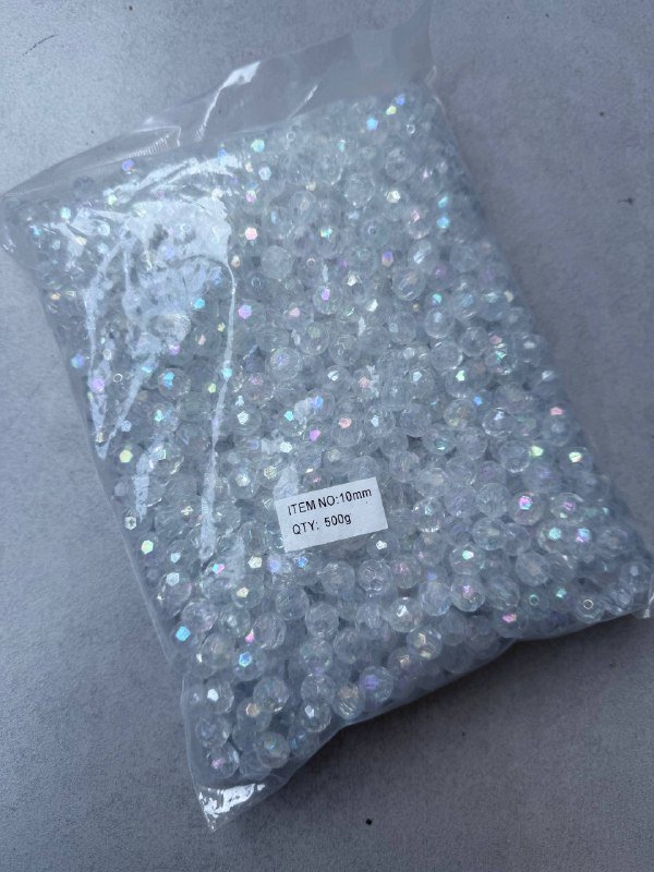 Бусины для рукоделия в фасовке 500гр разные цвета и размеры 2
