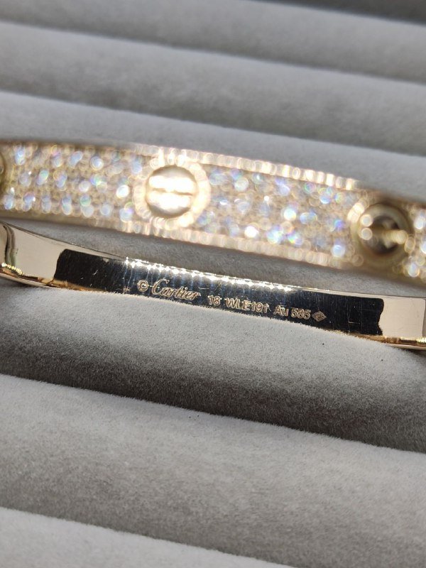 Браслет Cartier золото 18 размер 2