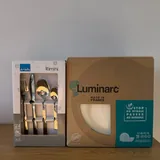 Набор посуды Luminarc, столовые приборы Amefa 1