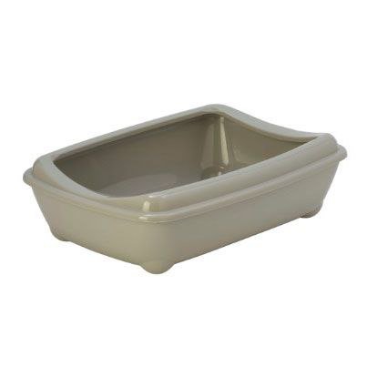 Кошачий лоток Moderna Arist-o-tray с бортом серый