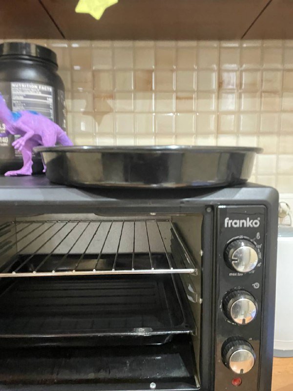 электрическая духовка с противнями 2