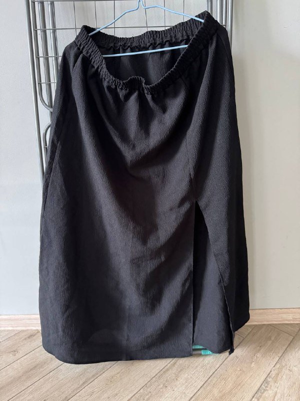 Юбка макси черная женская размер 54-56