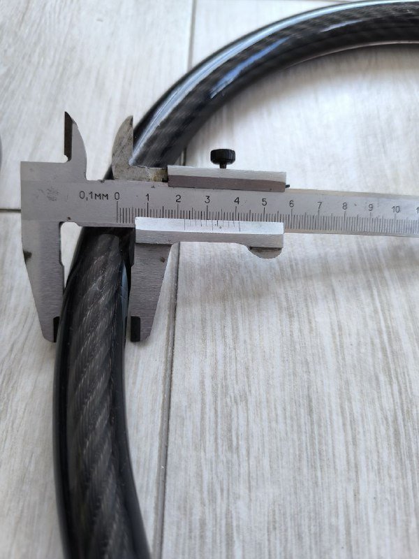 Велозамок тросовый Decathlon BTWIN 22 X 1000 мм 2