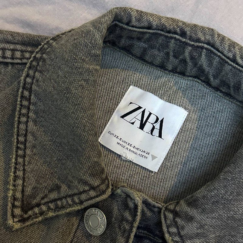 джинсовая куртка Zara XS/S oversize 2