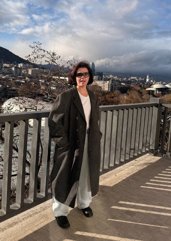 Пальто оверсайз мужское из 100% шерсти