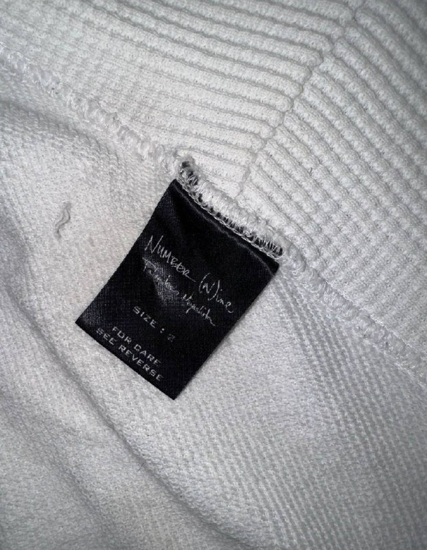 Number Nine White double skull zip-up hoodie size M 4