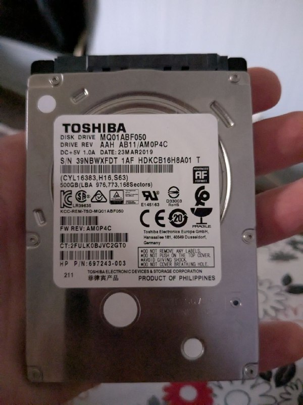 Hdd Toshiba 500gb