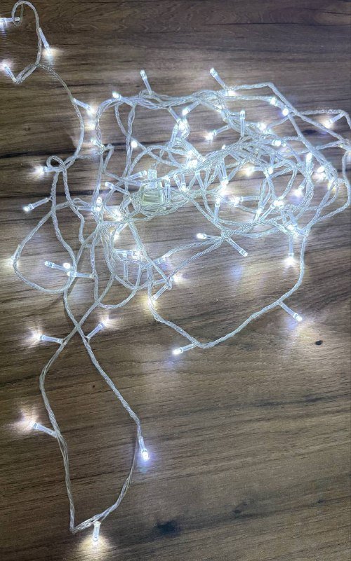 Новогодние гирлянды белый свет