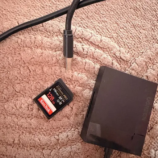 Карта памяти SanDisk Extreme PRO 128GB с кардридером Lexar USB-C