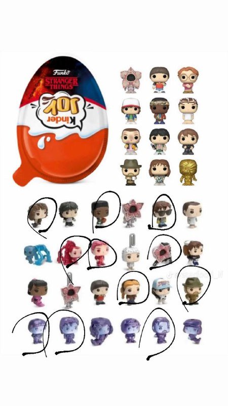 Повторки киндеров Странные дела, обмен на Майка