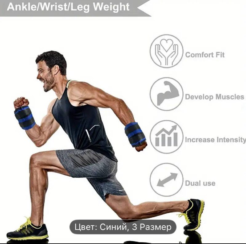 Утяжелители для ног и рук 3 кг 2