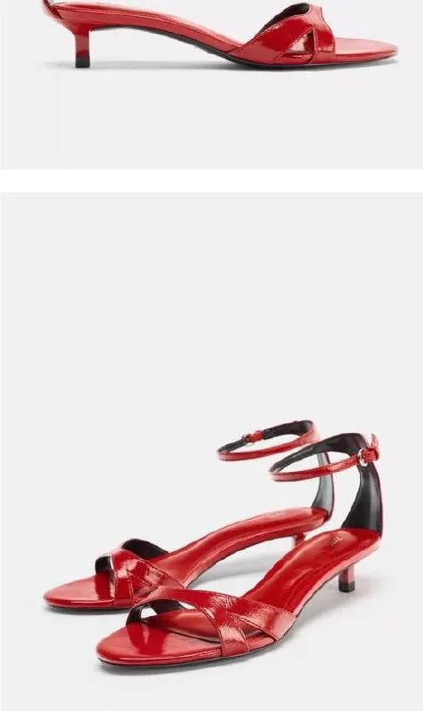 Кожаные босоножки Zara, новые, 38 размер 1