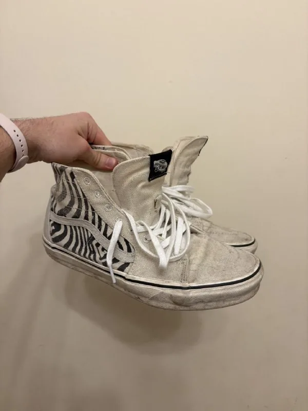 Vans высокие кеды белые 1