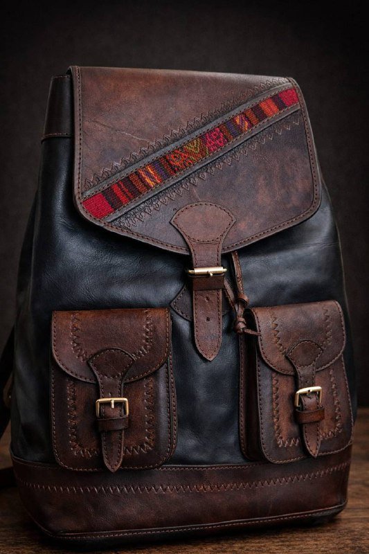 Рюкзак из натуральной кожи ручной работы