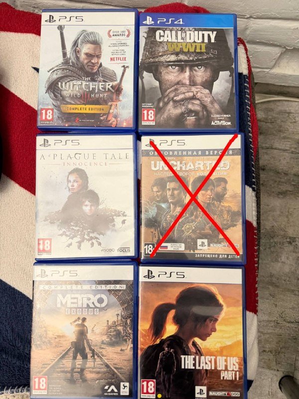 Игры для PS 5 Metro Exodus Call of Duty The Witcher Wild 3 Hunt The Last of Us Part I A Plague Tale Innocence