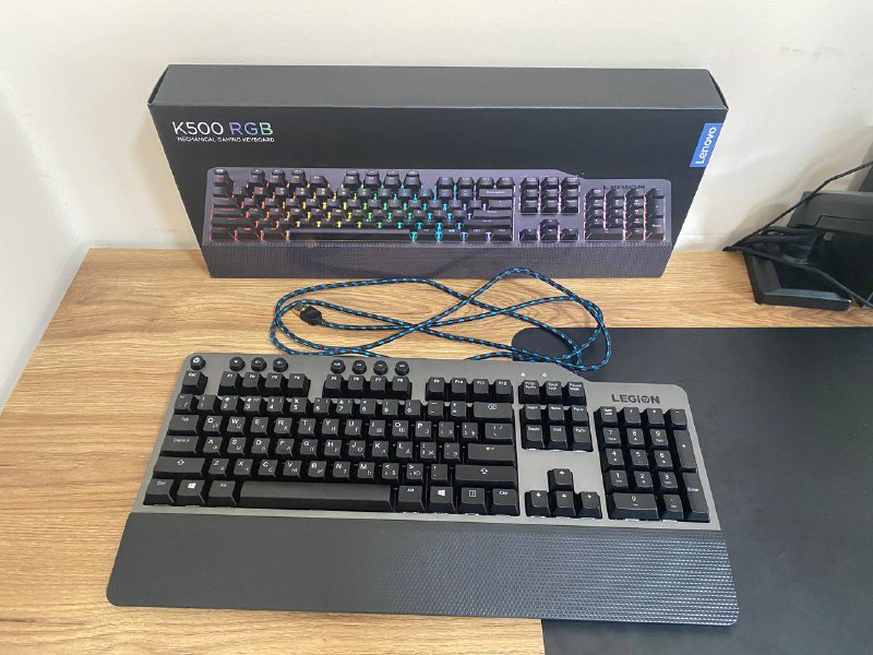 Клавиатура Lenovo Legion K500 RGB, Беспроводная Игровая мышь Attack Shark X11