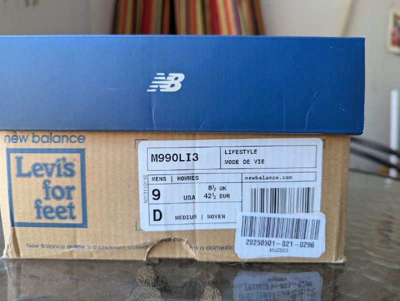 Кроссовки New Balance 990v3 Levi's, размер 42.5 6