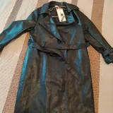 Новый женский кожаный плащ 1
