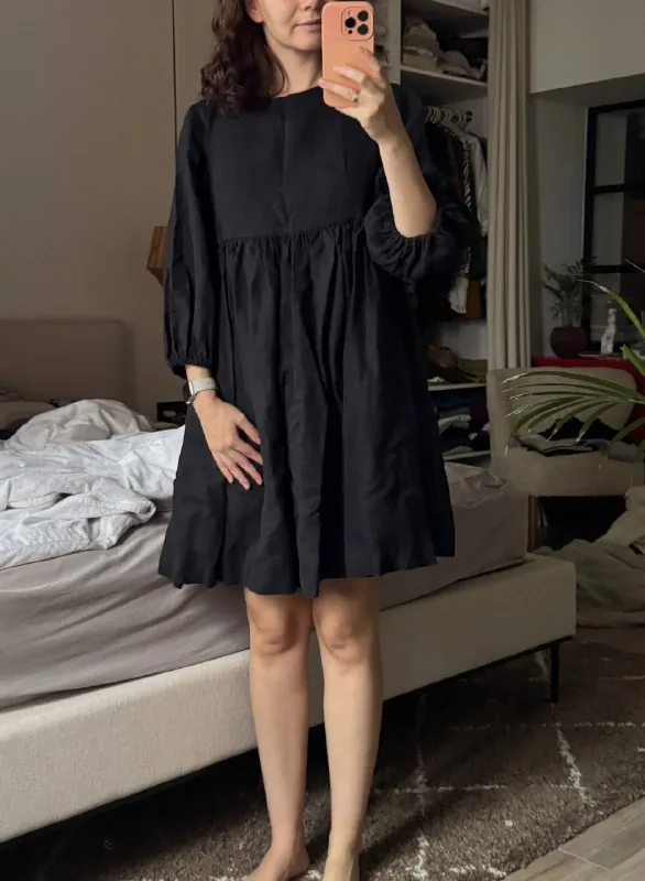 Платье Baratava, ботинки Mustang, жилетка Zara, кардиган, брюки H&M 1