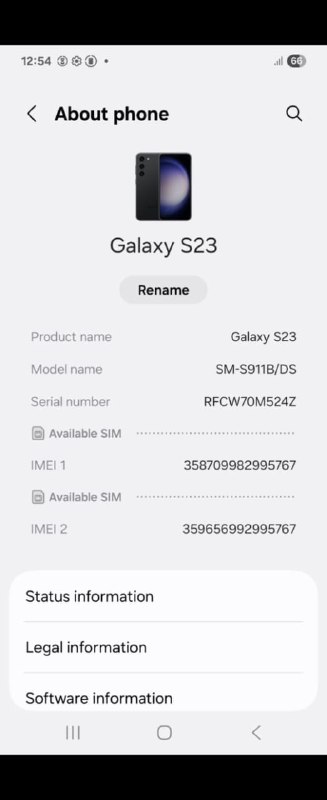 Телефон Samsung S23 256Gb 8Gb черный 3