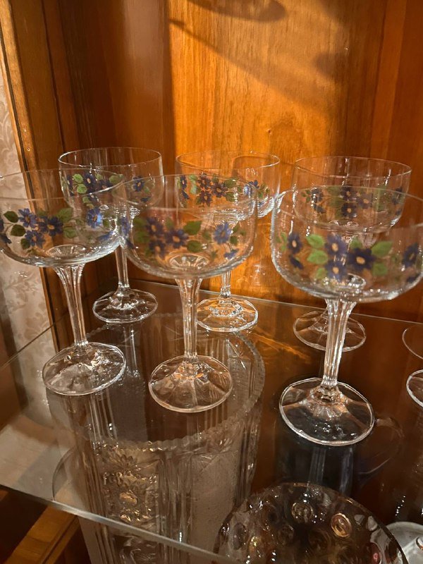 Шампанские бокалы Чехословакия 6 шт 2