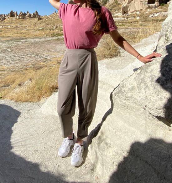 Брюки серые Uniqlo на резинке 4