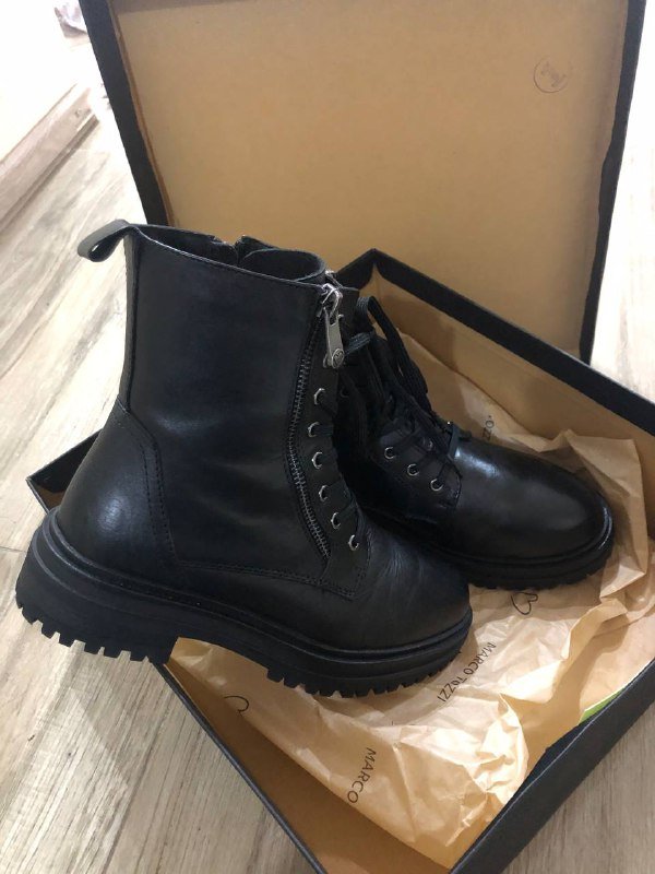 Ботинки Marco Tozzi черные женские размер 37 3