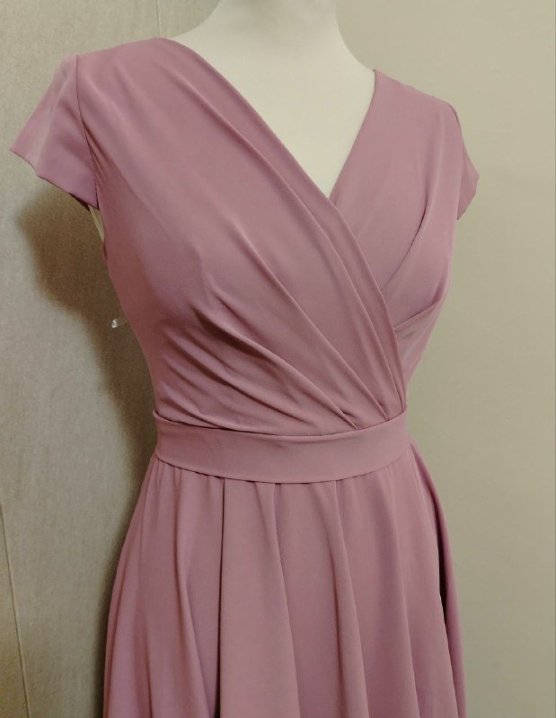 Платье нежно-сиреневое 42 размер S 2
