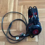 Колонки Redragon GS550, колонки Microlab B16, наушники A4Tech Bloody G300 3