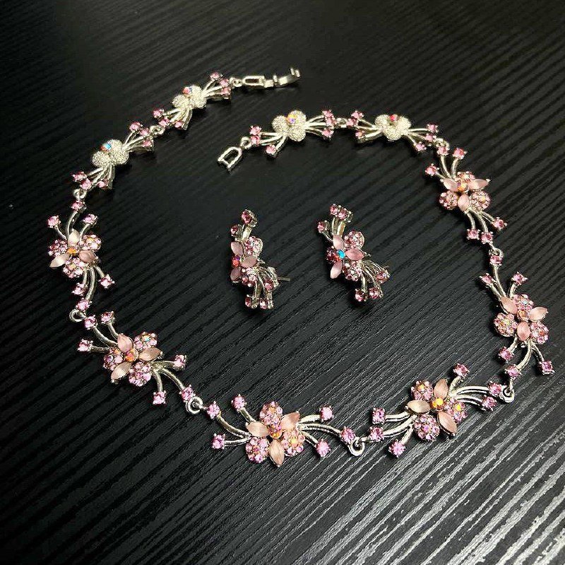 Винтажная бижутерия, колье, серьги, кольцо 2