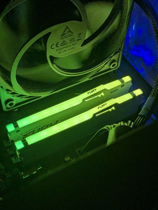 Оперативная память DDR5 Kingston Fury Beast White RGB 64Gb (2x32Gb) 4