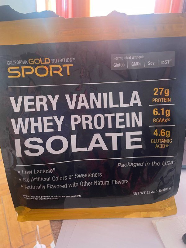 Протеин California Gold Nutrition Sport Very Vanilla Whey Protein Isolate