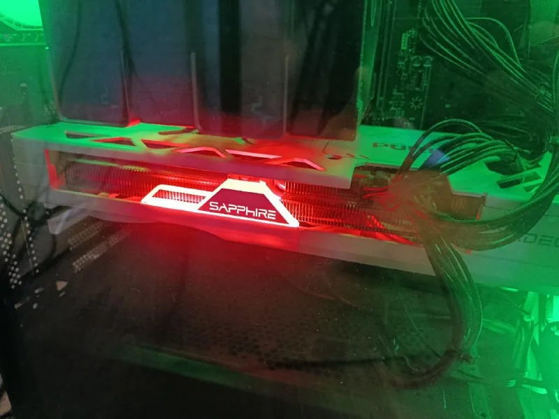 Sapphire RX7800 XT Pure OC graphics card, 16 GB