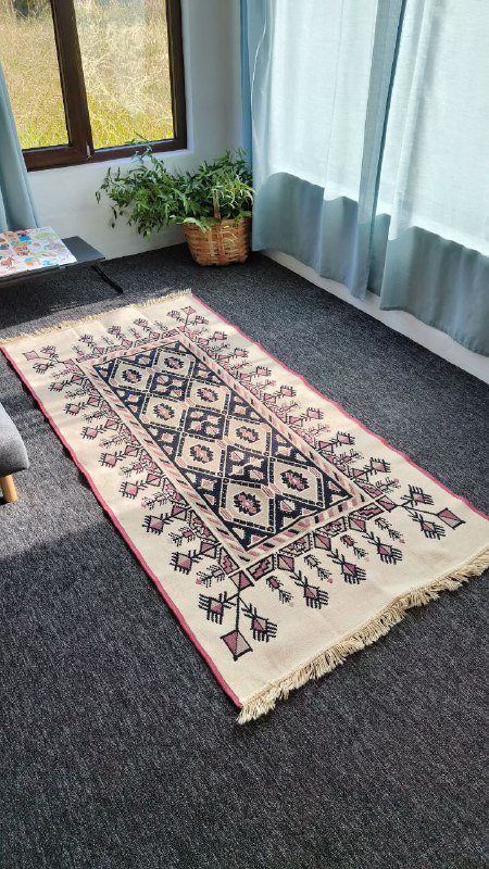 Розовый ковер 190x100, Синий ковер 120x180, Светлый ковер 3