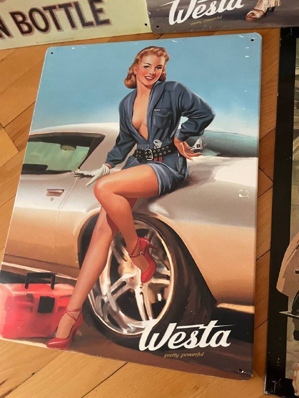 Винтажные металлические постеры, формат А3 2